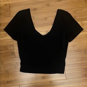 Lululemon Align Black Fitted t-shirt Crop Short Sleeve